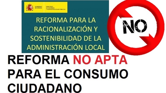 Campanya de CCOO contra la reforma de les Administracions Locals 