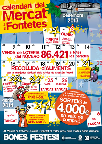 Els mercats municipals proposen un desembre especial