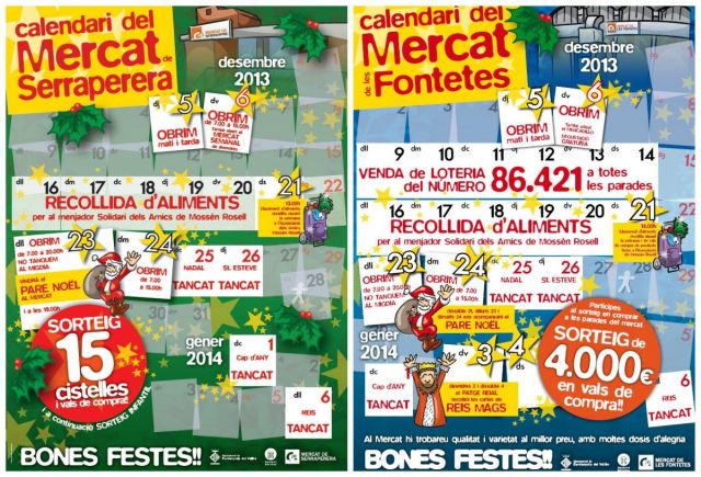 Els Mercats Municipals es promocionen per Nadal obsequiant els clients