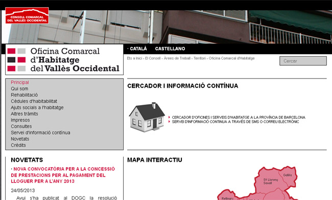 L'Oficina comarcal d'habitatge augmenta un 76% les consultes al 2013