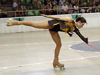 Laura Sánchez encandila al público al ganar el campeonato femenino de patinaje