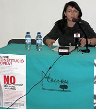 Roser Palol aposta pel No a la constitució europea per 'tot allò que no es diu'