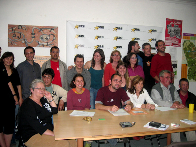 El PAS presenta candidatura fent bandera dels moviments socials alternatius