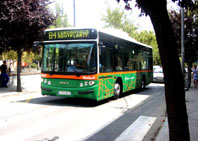 El bus urbà canvia de vehicle per un autobús més ampli de color verd