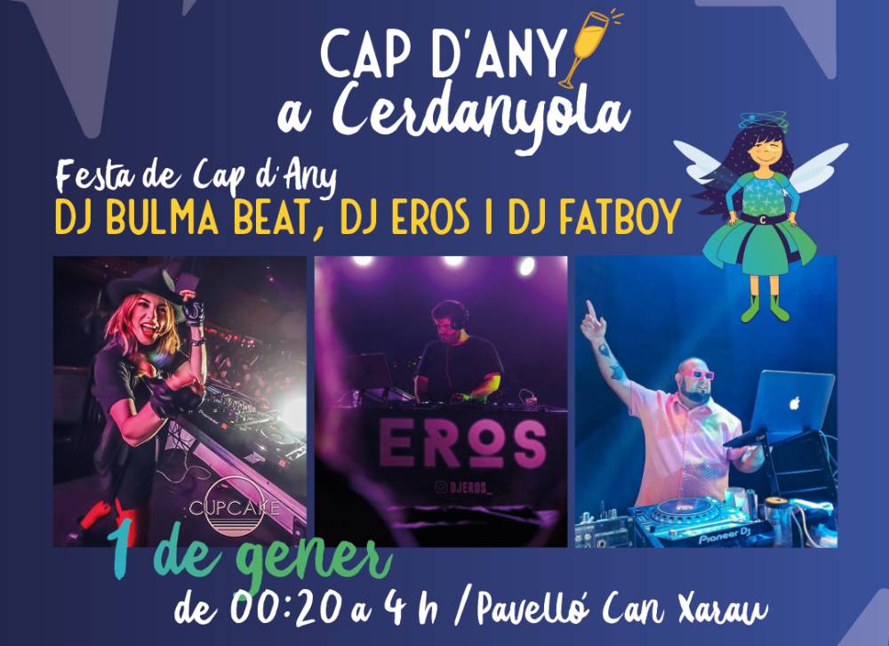 Festa de Cap d'Any al pavelló de Can Xarau al ritme de tres dj's