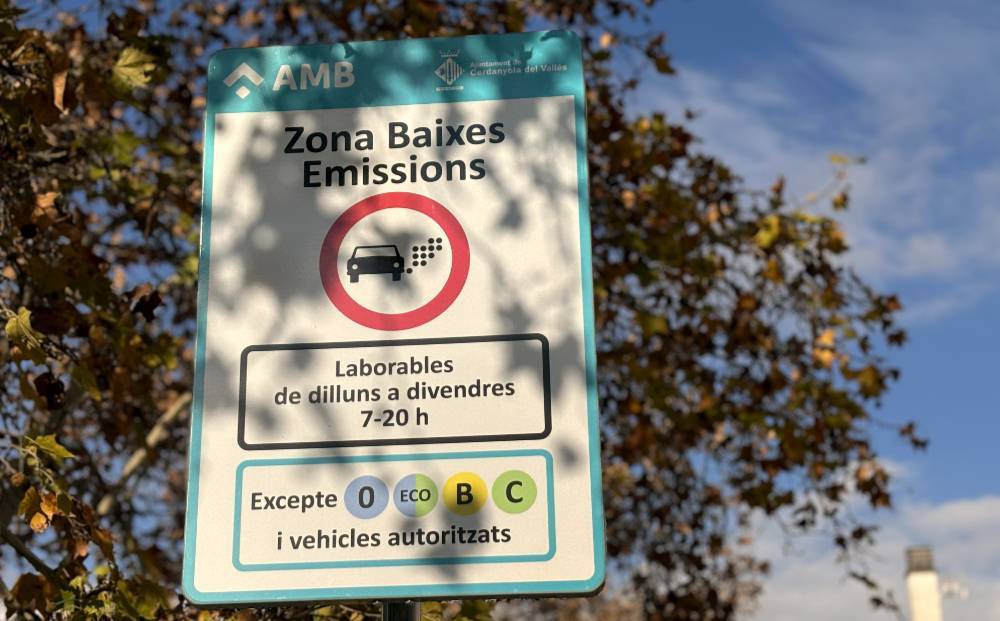 La Zona de Baixes Emissions entra en ple funcionament a Cerdanyola