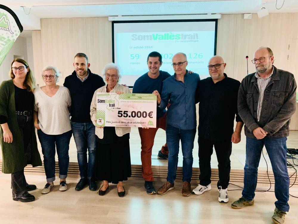 Oncolliga rep la solidaritat aconseguida amb la primera edició de la Som Vallès Trail