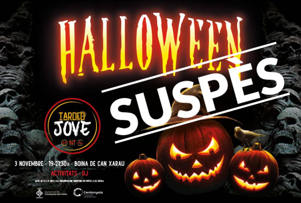 Suspès el Tardeo Jove de Halloween en solidaritat amb les víctimes de la Dana