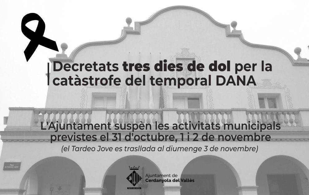 El Govern decreta tres dies de dol oficial a Espanya per la catàstrofe del temporal DANA