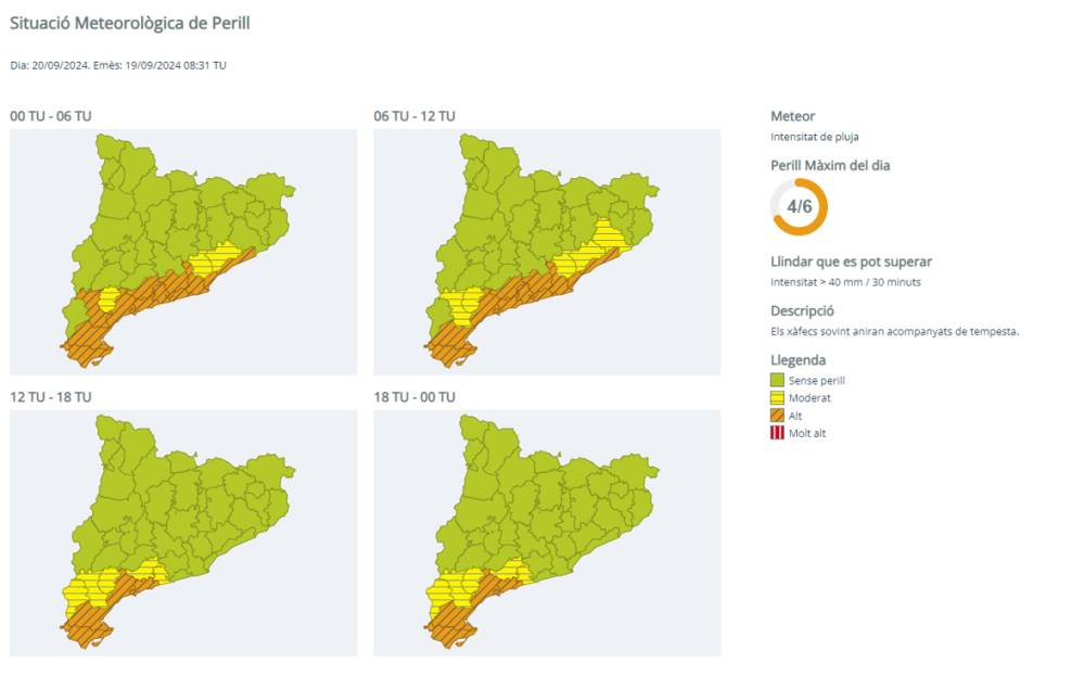 Protecció Civil activa l’Inuncat per unes pluges que s’espera siguin especialment intenses a Cerdanyola de 0 a 12 hores de divendres