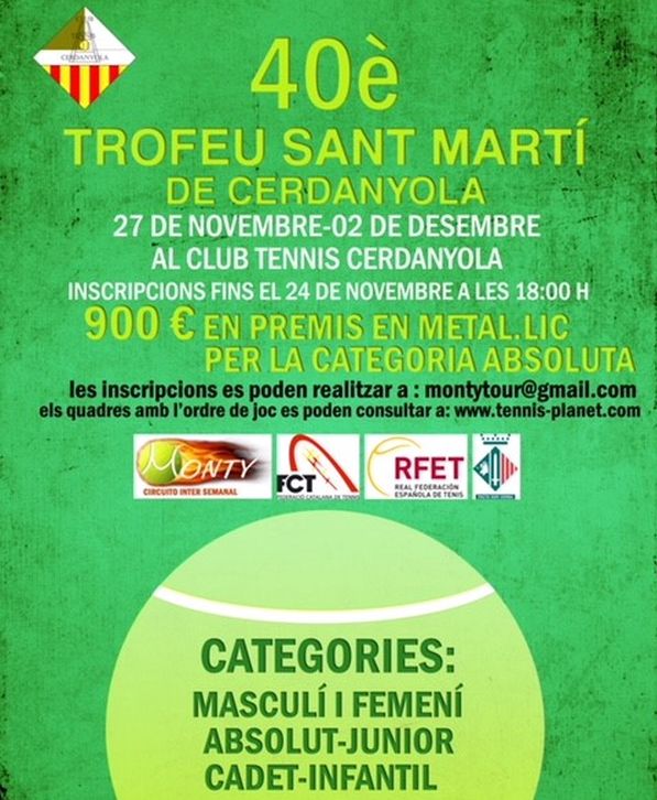 Torna  el Torneig de Tennis Sant Martí