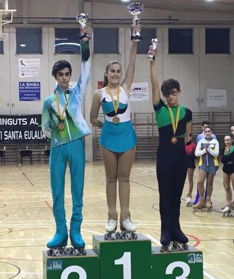 3 podis per al Club Patinatge Artístic Cerdanyola al Campionat de Debutants