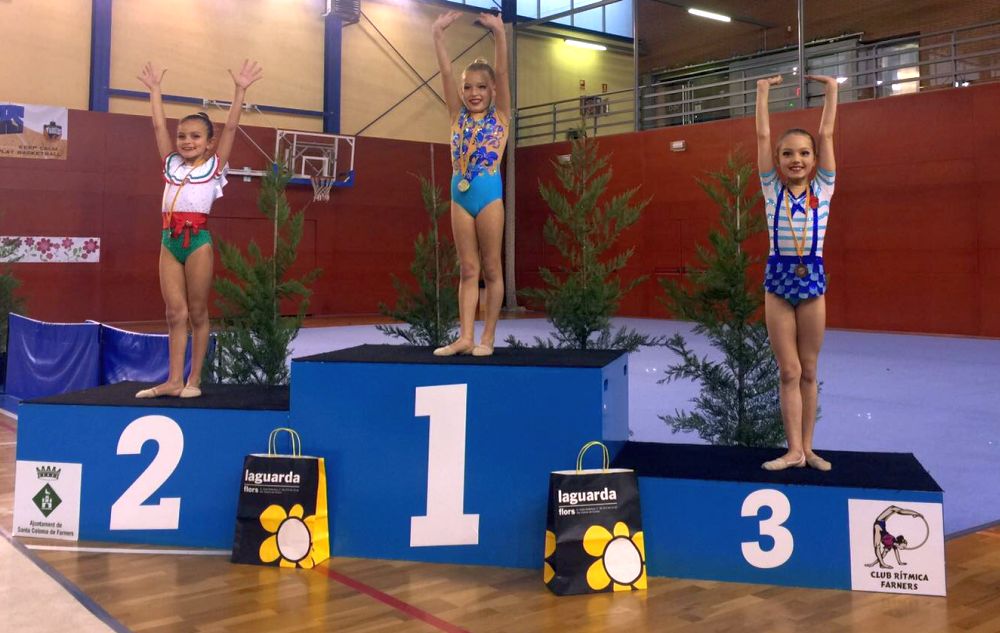 Sis medalles per a les gimnastes locals a la Segona Fase de Copa Catalana