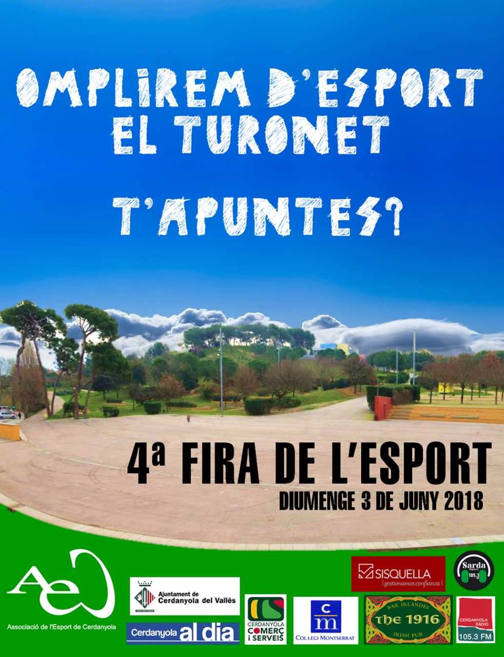 La Fira de l'Esport 2018 se celebrarà el diumenge 3 de juny