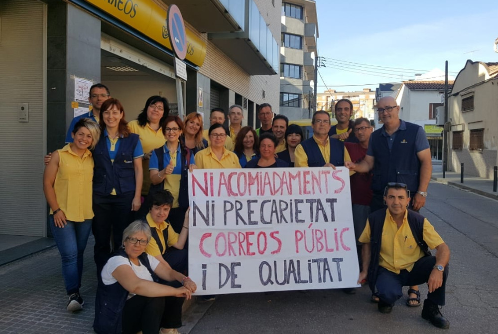 Els treballadors de Correus impulsen mobilitzacions contra la precarietat laboral