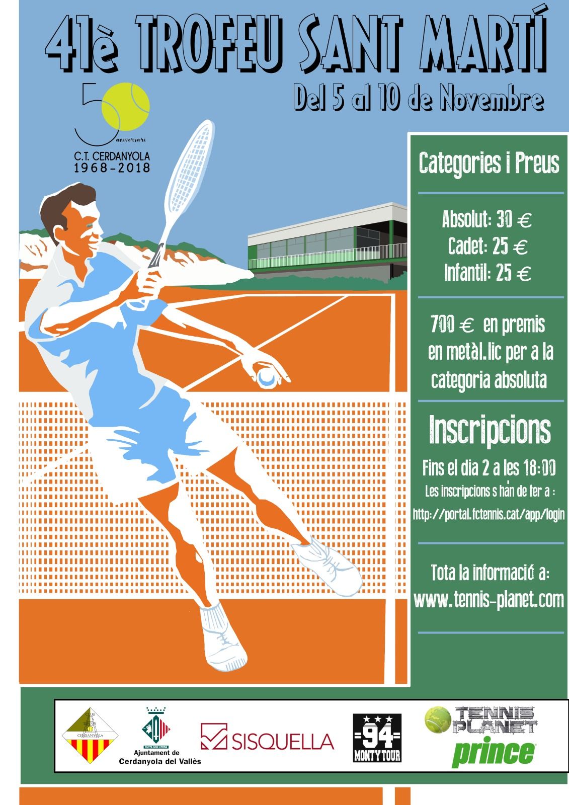 41 anys de l'Open de Tenis Sant Martí