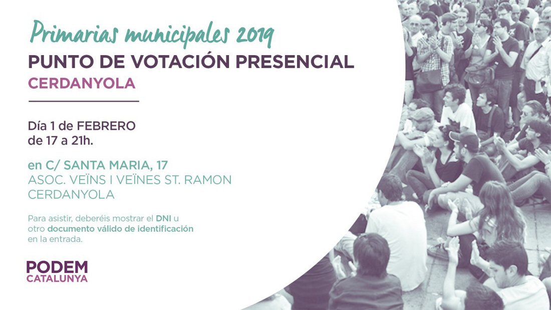 Podem tria avui els seus candidats per a les municipals en primàries