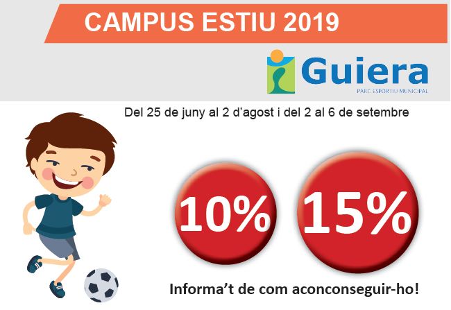 El PEM Guiera ofereix set setmanes de campus d’estiu