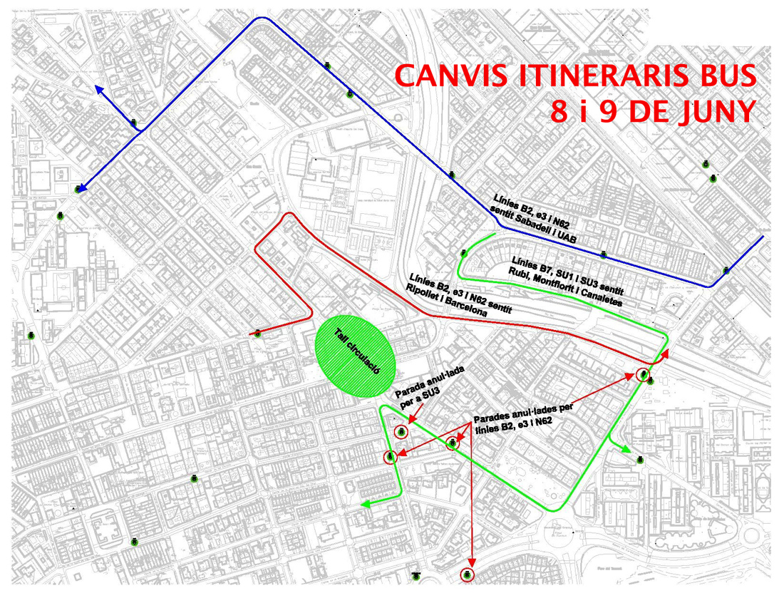 Afectacions al trànsit amb motiu de la celebració de la Fira Cerdanyola Comerç