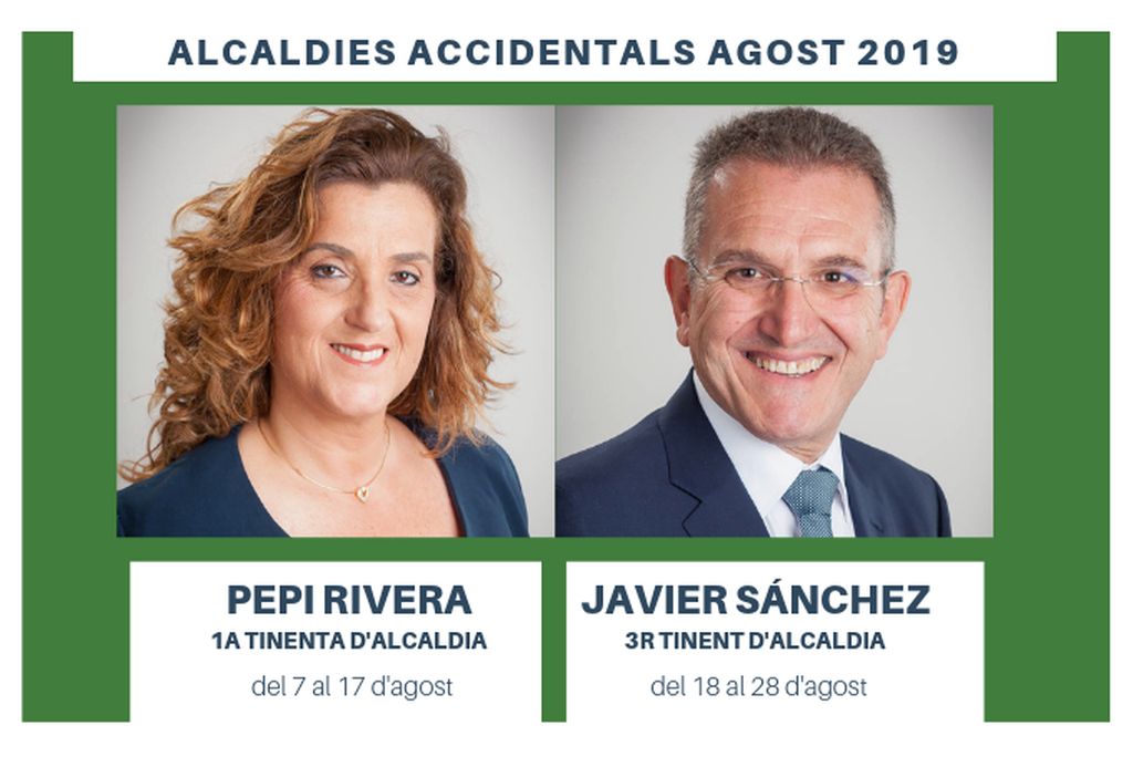 Pepi Rivera és alcaldessa accidental fins al 17 d'agost