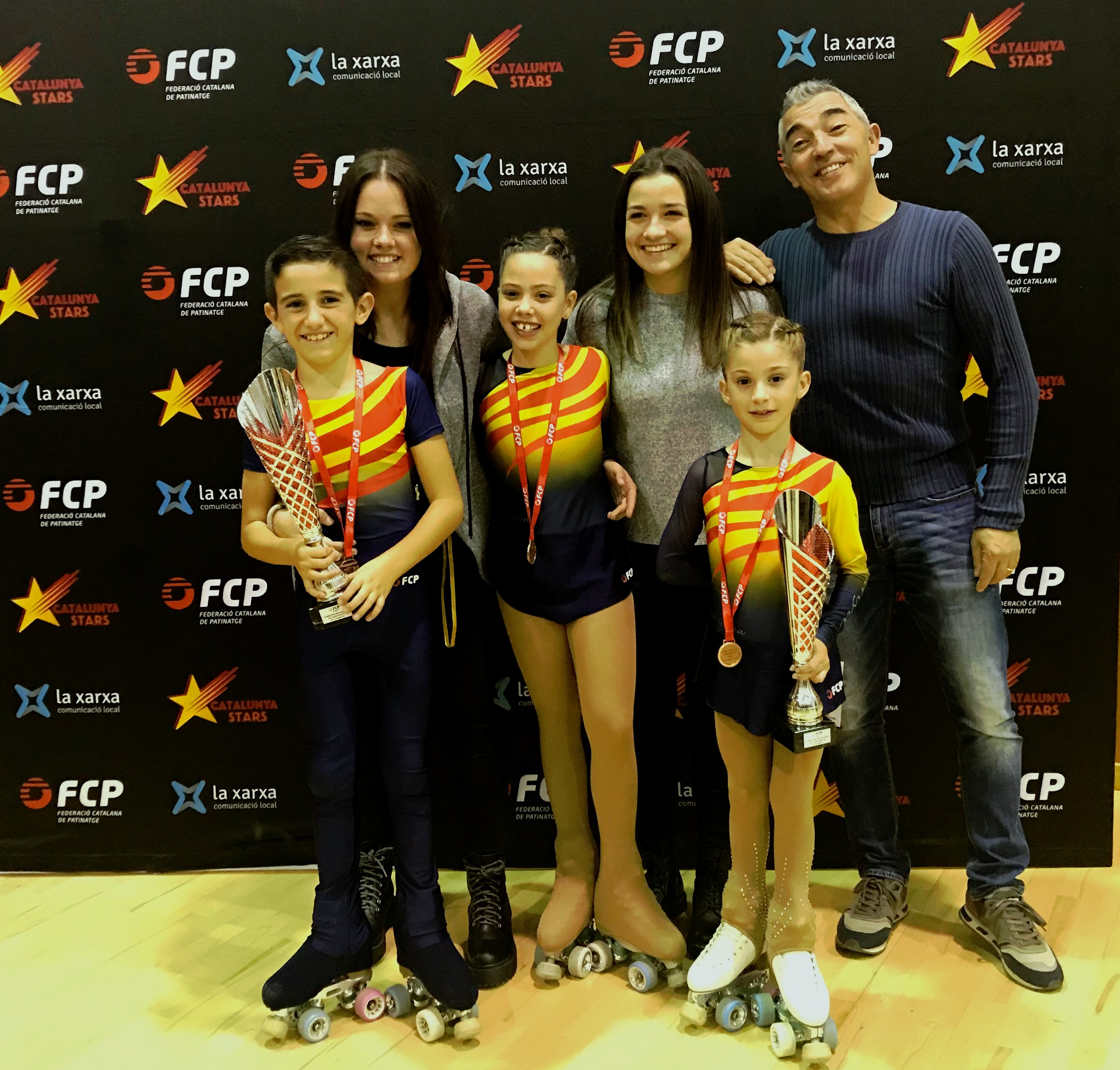 Podi per a la parella del CPACV a la Copa Catalana de patinaje artístic