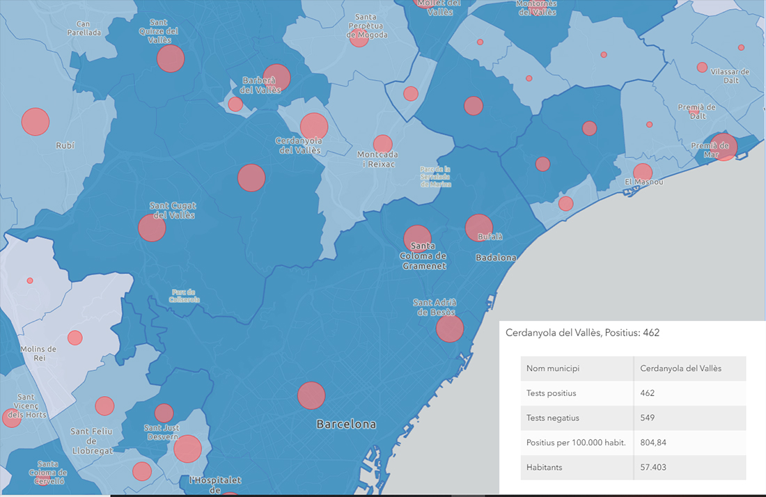 Actualització de dades: 462 casos de Covid-19 registrats, 9 positius més