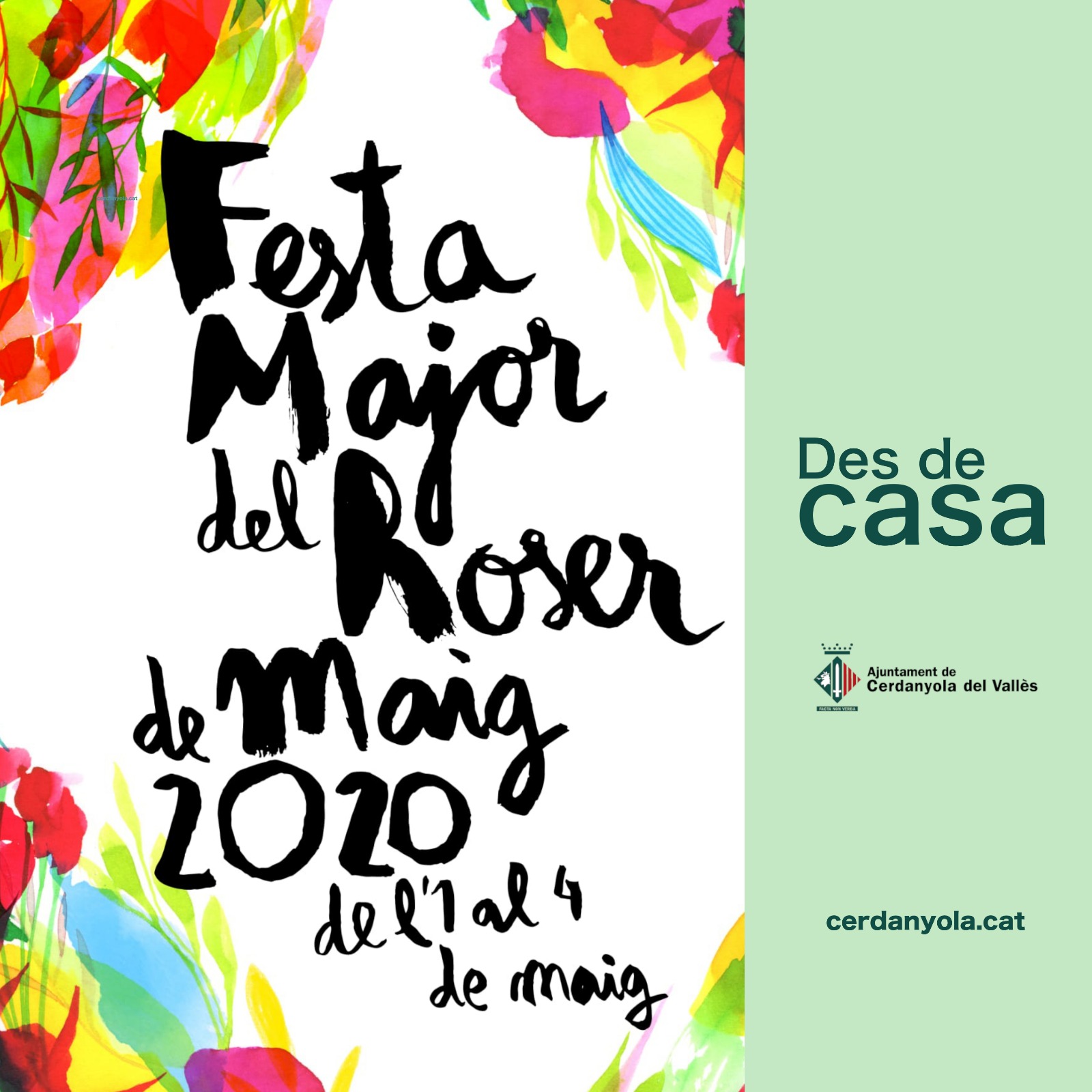 Viu el Roser de maig 2020 des de casa!