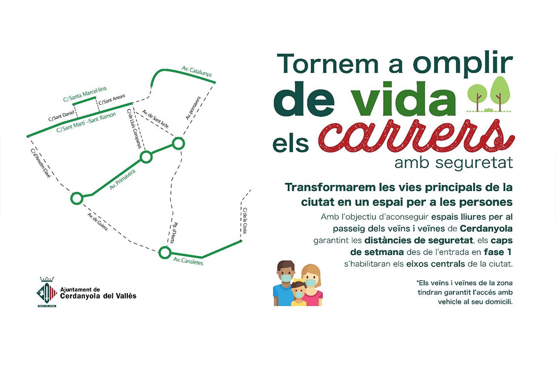 Primer cap de setmana amb tall de carrers reservats per a vianants