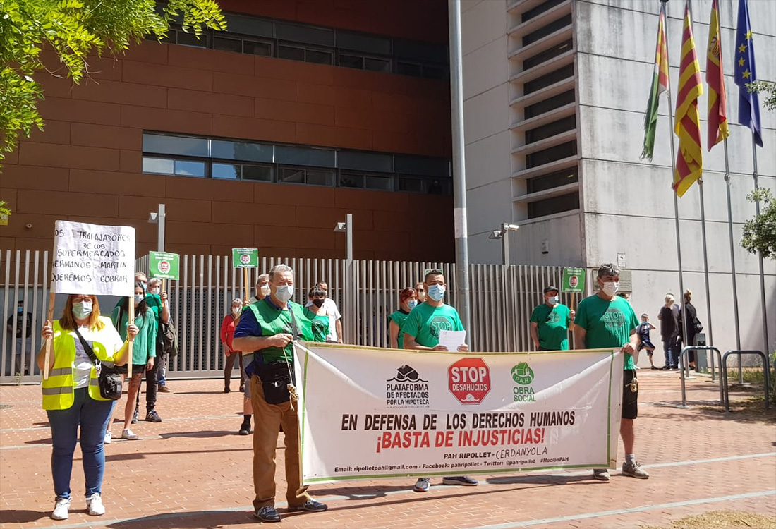 La PAH exigeix desnonaments zero per respectar el dret a l'habitatge i a la salut