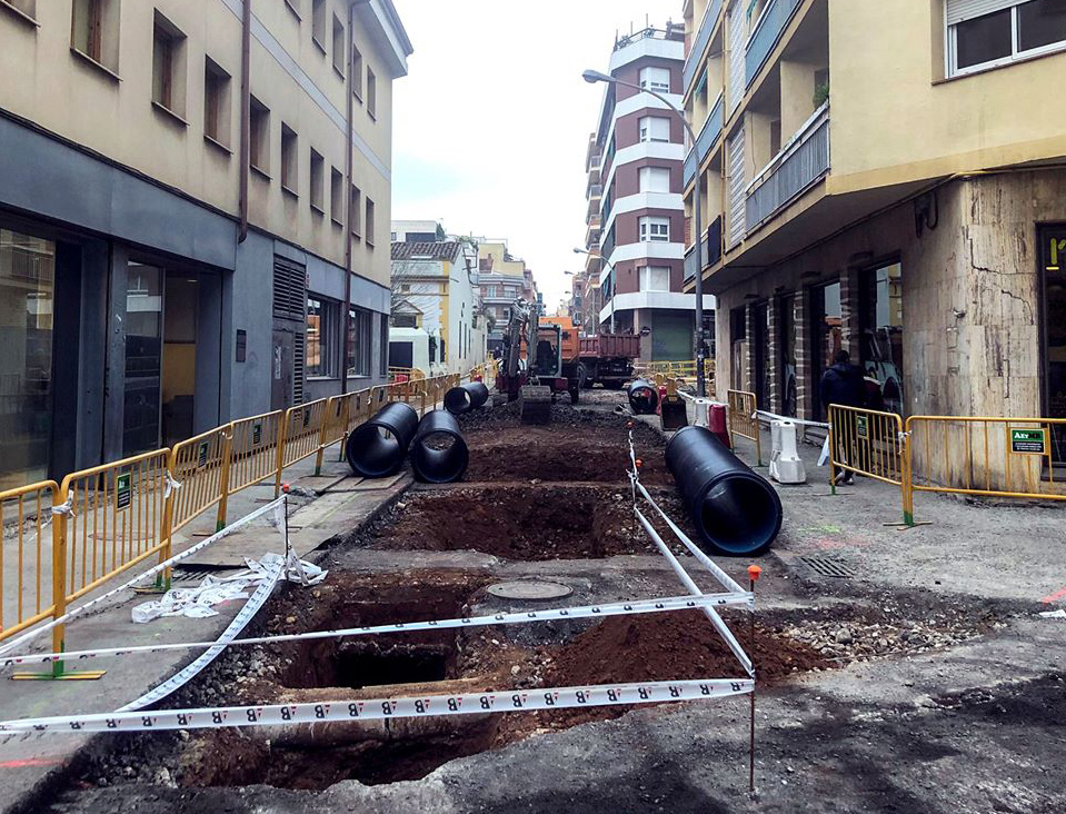 Comença el segon tram de les obres del carrer Santa Marcel·lina