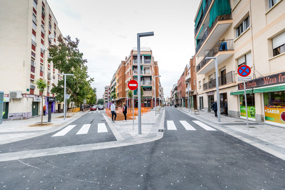 Enllestides les obres del carrer de Santa Marcel·lina