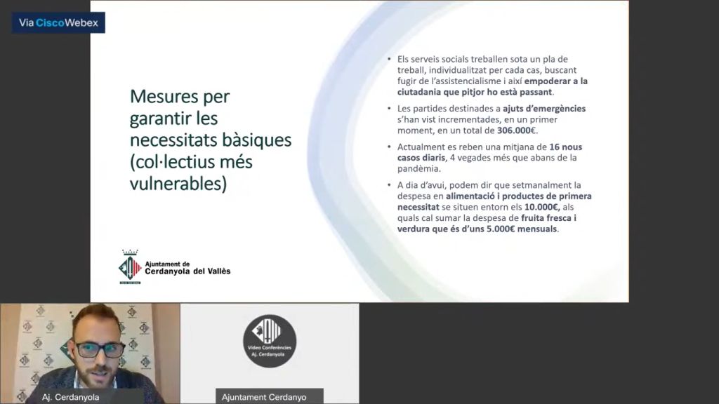 L’alcalde fa balanç de les actuacions dutes a terme des de l’Ajuntament per pal•liar els efectes de la pandèmia