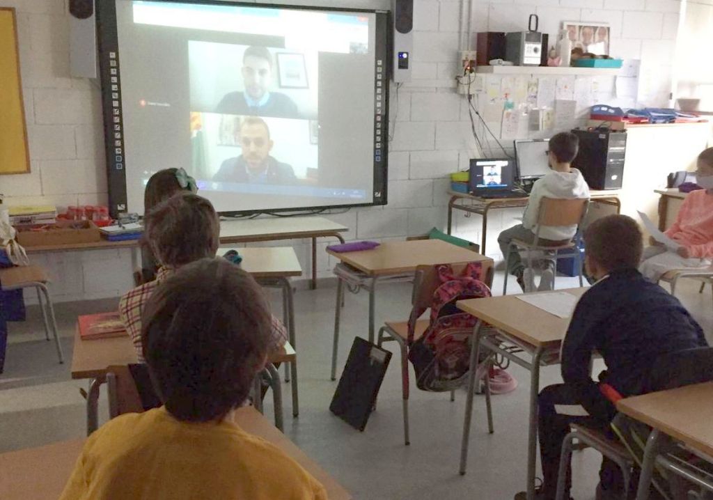 L’alumnat de 3r de l’Escola Saltells són els primers participants a la visita virtual a l’Ajuntament