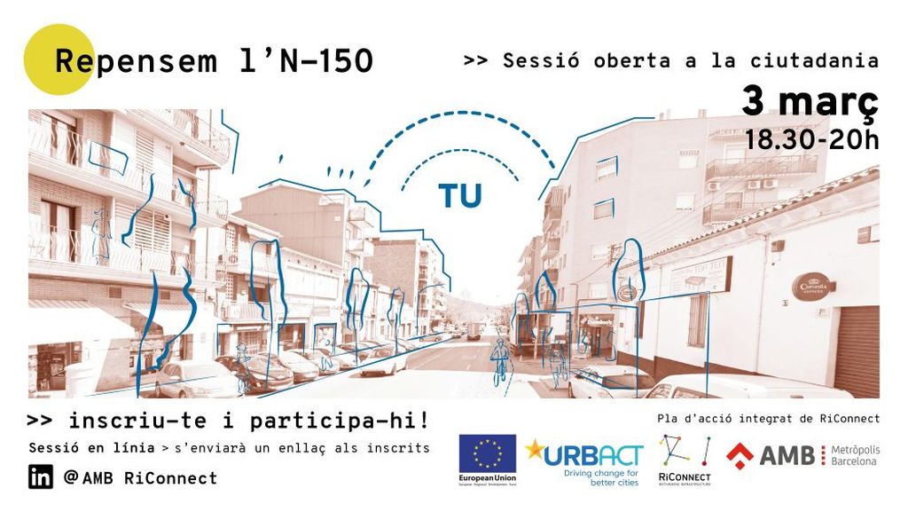 Sessió oberta a la ciutadania per recollir propostes per a la transformació i integració de la carretera N-150 al seu pas per Cerdanyola