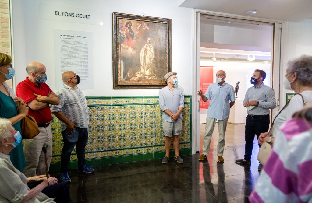 El fons del Museu d'Art de Cerdanyola creix amb la donació de la pintura barroca‘Lactació mística de Sant Bernat’