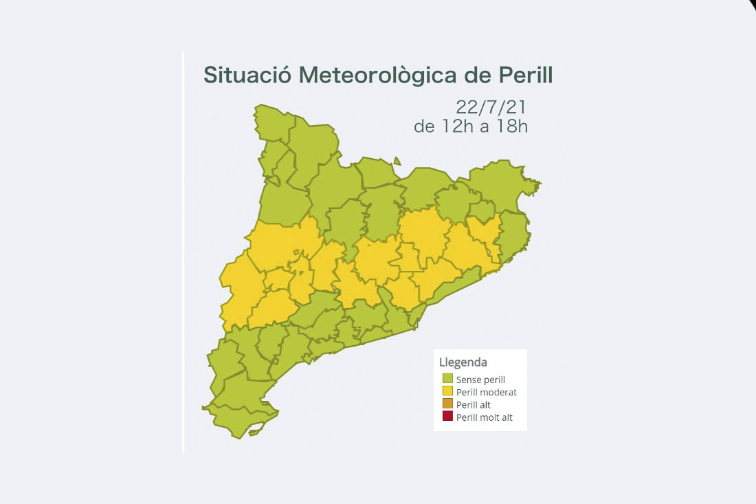 Activen l'avís d'episodi de calor per aquest dijous