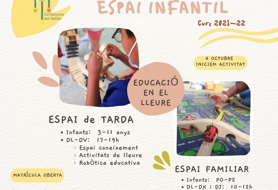 Comença un nou curs a l’Espai Infantil