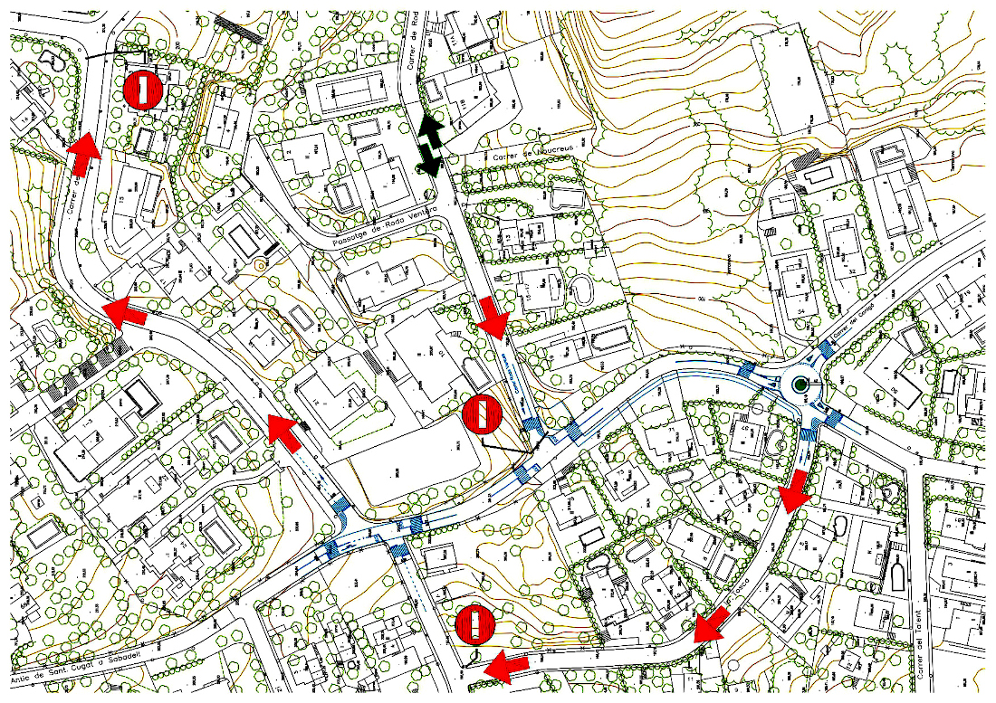 Canvis de trànsit a Bellaterra al carrer Enric Morera i al Camí Antic